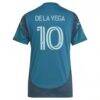 Pedro de la Vega Seattle Sounders FC adidas Women's 2025 The Salish Sea Kit Replica Player Jersey - Blue - Detail View