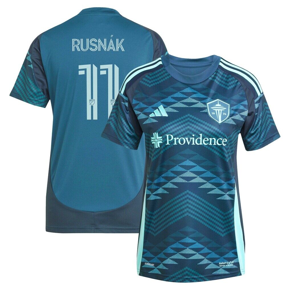 Albert Rusnak Seattle Sounders FC adidas Women's 2025 The Salish Sea Kit Replica Player Jersey