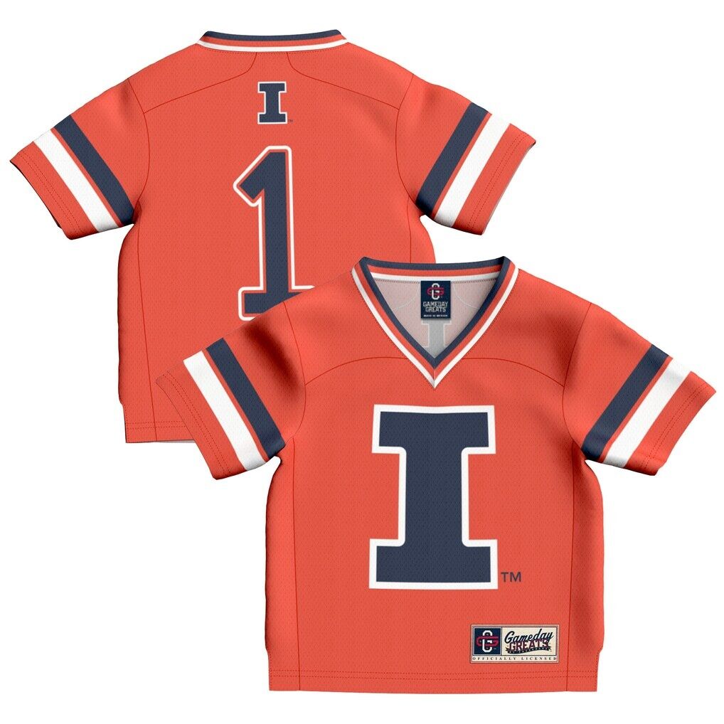 #1 Illinois Fighting Illini GameDay Greats Toddler Football Fashion Jersey