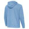 New York City FC Antigua Cloud Pullover Hoodie - Heather Sky Blue - Detail View