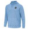 New York City FC Antigua Cloud Pullover Hoodie - Heather Sky Blue - Side View