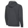 New York City FC Antigua Victory Fleece Raglan Full-Zip Hoodie - Charcoal - Detail View