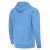 New York City FC Antigua Victory Fleece Raglan Pullover Hoodie - Powder Blue - Detail View