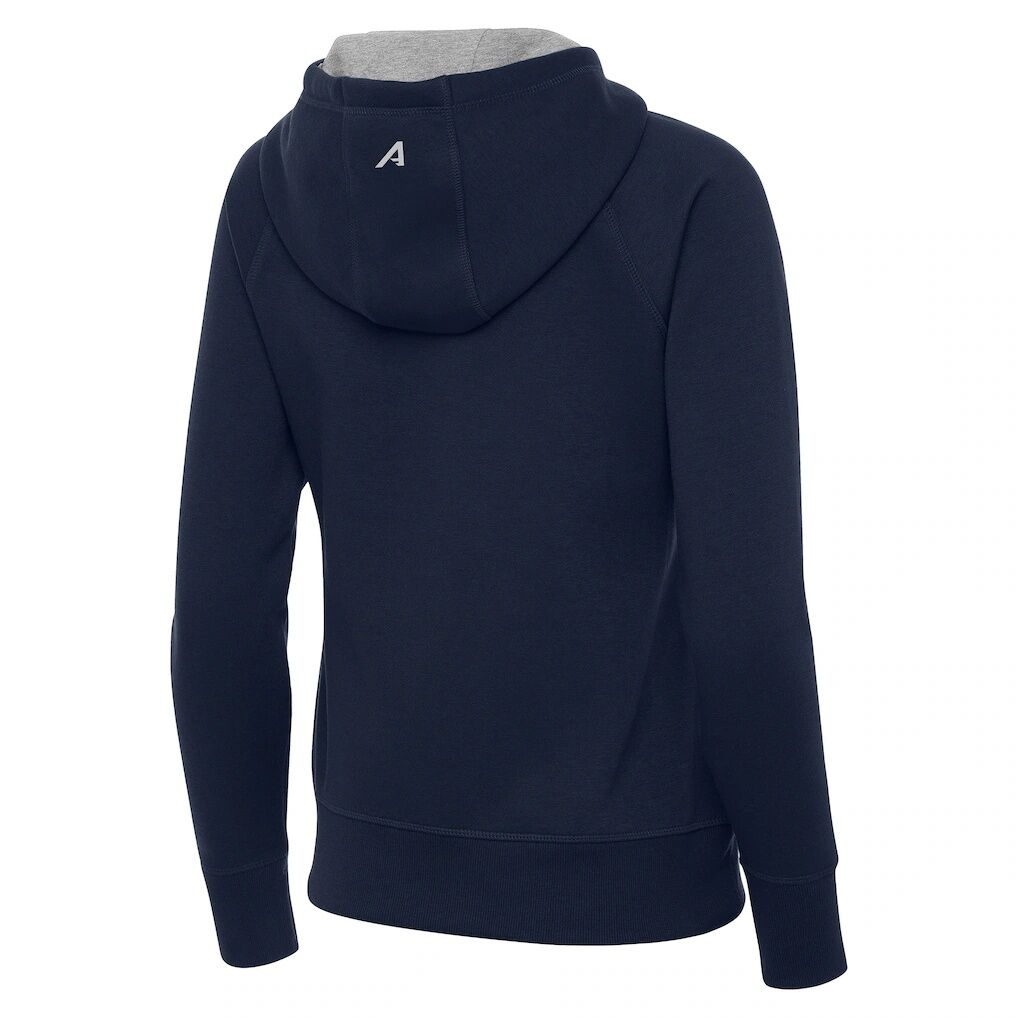 New York City FC Antigua Women's Victory Fleece Raglan Full-Zip Hoodie