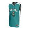 Coastal Carolina Chanticleers GameDay Greats Youth Basketball Jersey - Teal - Side View
