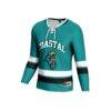 Coastal Carolina Chanticleers GameDay Greats Youth Hockey Jersey - Teal - Side View