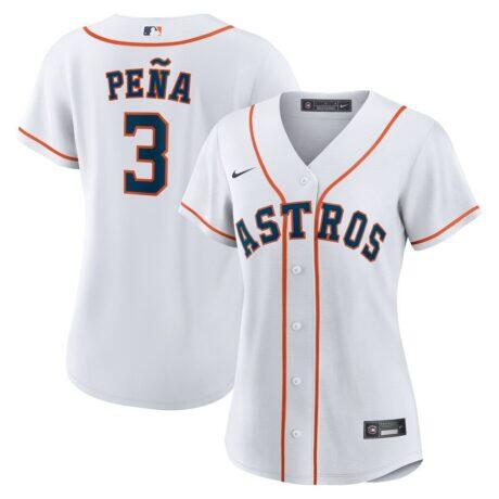 Jeremy Peña Houston Astros Nike Women's Home Replica Jersey - White - Front View