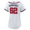 Daysbel Hernandez Atlanta Braves Nike Women's Home Replica Jersey - White - Detail View
