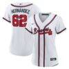 Daysbel Hernandez Atlanta Braves Nike Women's Home Replica Jersey - White - Front View