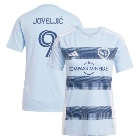 Dejan Joveljic Sporting Kansas City adidas Women's 2025 One KC Replica Player Jersey - - Front View