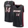 Tyler Herro Miami Heat Fashion7 Youth Fast Break Replica Player Jersey - Black - - Front View