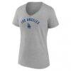 Los Angeles Dodgers Fashion7 Women's V-Neck T-Shirt - - Side View