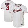 Dylan Crews Washington Nationals Nike Youth Home Replica Jersey - White - Front View