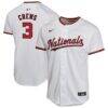 Dylan Crews Washington Nationals Nike Youth Alternate Game Player Jersey - White - Front View