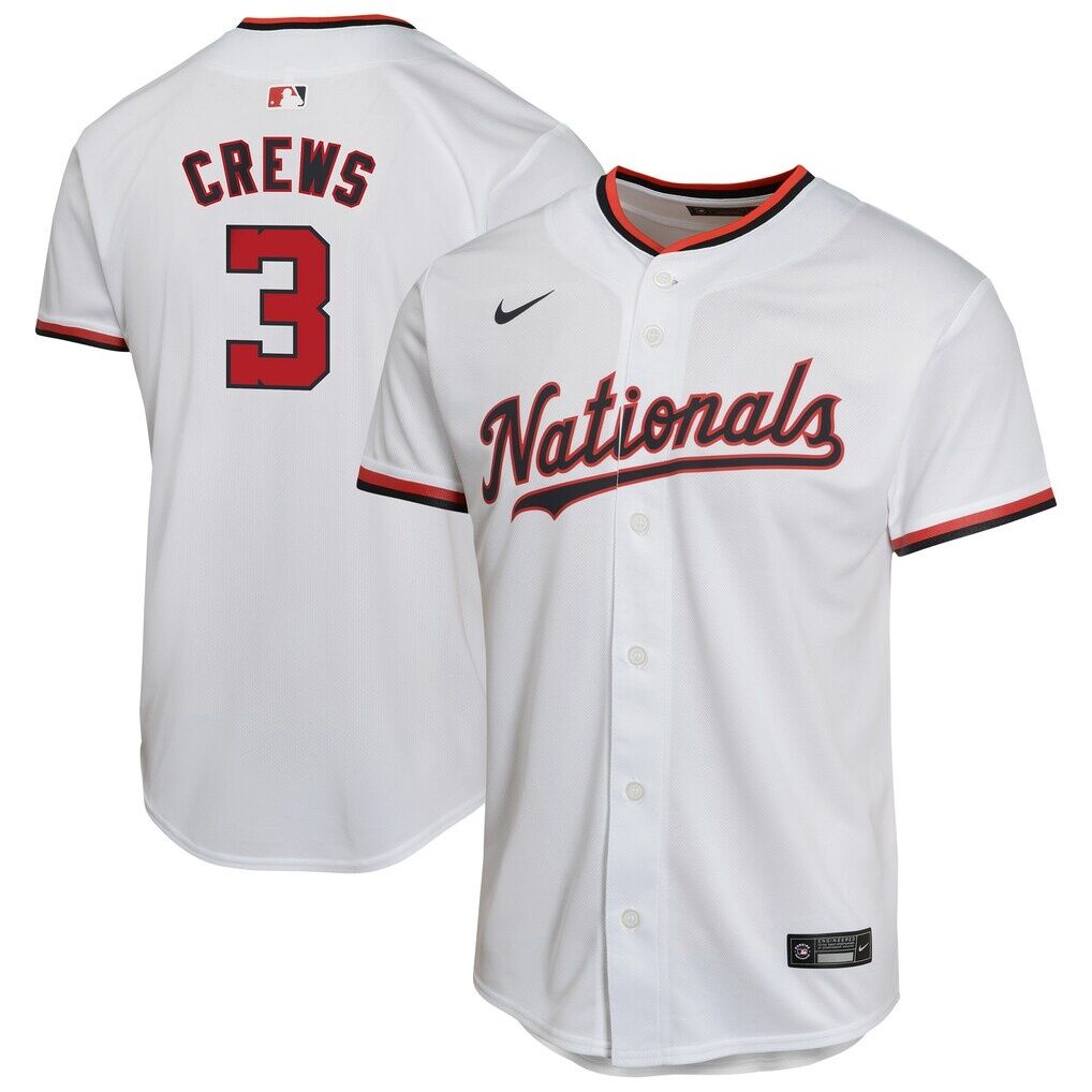 Dylan Crews Washington Nationals Nike Youth Alternate Game Player Jersey