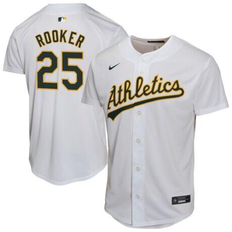 Brent Rooker Athletics Nike Home Player Game Jersey - White - Front View