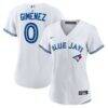 Andrés Giménez Toronto Blue Jays Nike Women's Home Replica Jersey - White - Front View