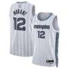 Ja Morant Memphis Grizzlies Nike Unisex 2025/26 Swingman Jersey - White - - Front View