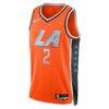 Kawhi Leonard LA Clippers Nike Unisex 2025/26 Swingman Jersey - Orange - - Back View