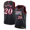 Jared McCain Philadelphia 76ers Nike Unisex Swingman Jersey - Black - Front View