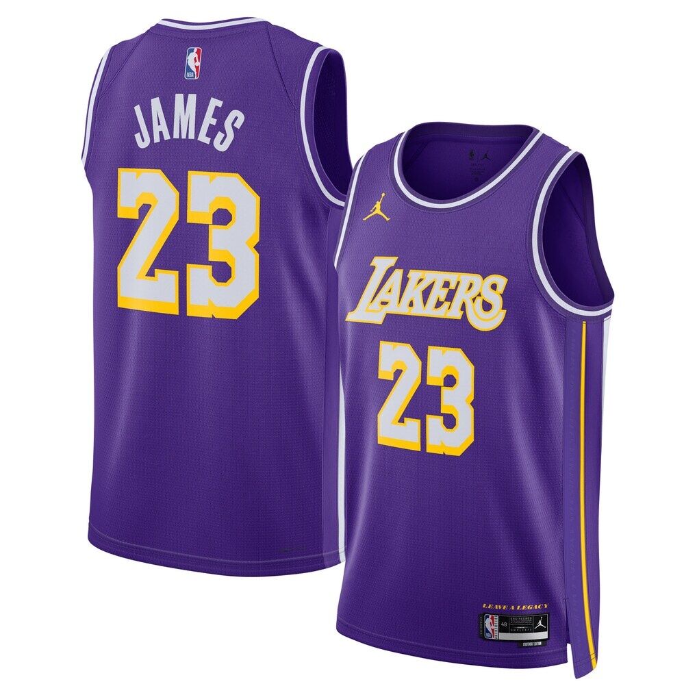 LeBron James Los Angeles Lakers Jordan Brand Unisex  Swingman Jersey - Statement Edition