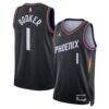Devin Booker Phoenix Suns Jordan Brand Unisex Swingman Jersey - Black - Front View