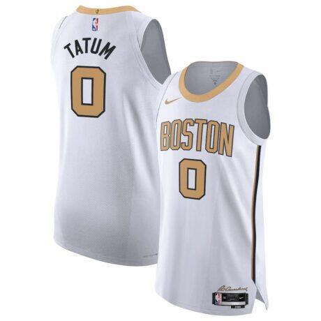 Jayson Tatum Boston Celtics Nike Unisex 2025/26 Authentic Jersey - White - Front View