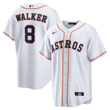 Christian Walker Houston Astros Nike Home Replica Jersey - White - Front View