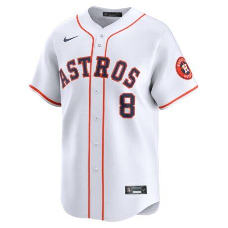 Christian Walker Houston Astros Nike Home Limited Player Jersey - White - Side View