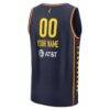 Indiana Fever Fashion7 Unisex Explorer Edition Fast Break Replica Custom Jersey - Navy - Detail View