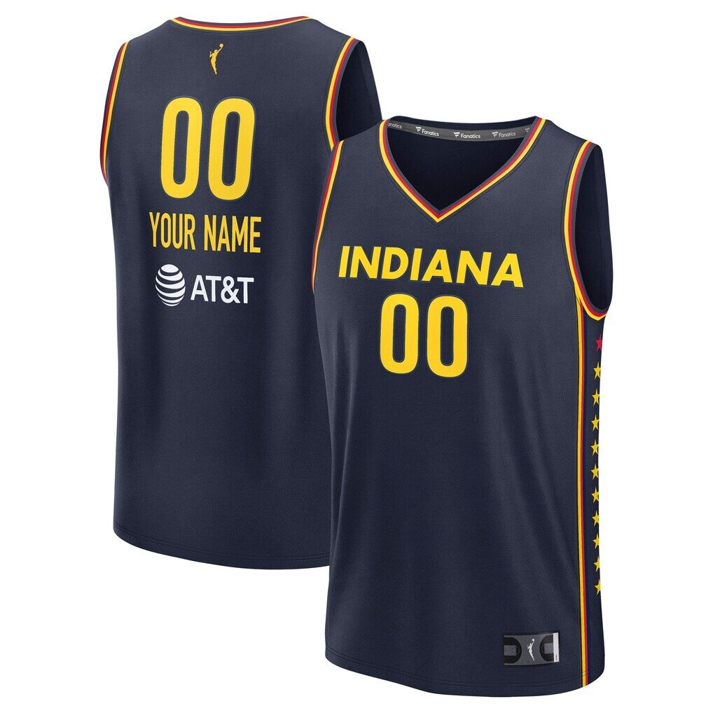 Indiana Fever Fashion7 Unisex  Explorer Edition Fast Break Replica Custom Jersey