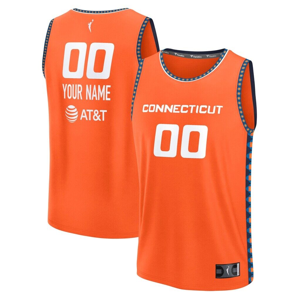 Connecticut Sun Fashion7 Youth Explorer Edition Fast Break Replica Custom Jersey