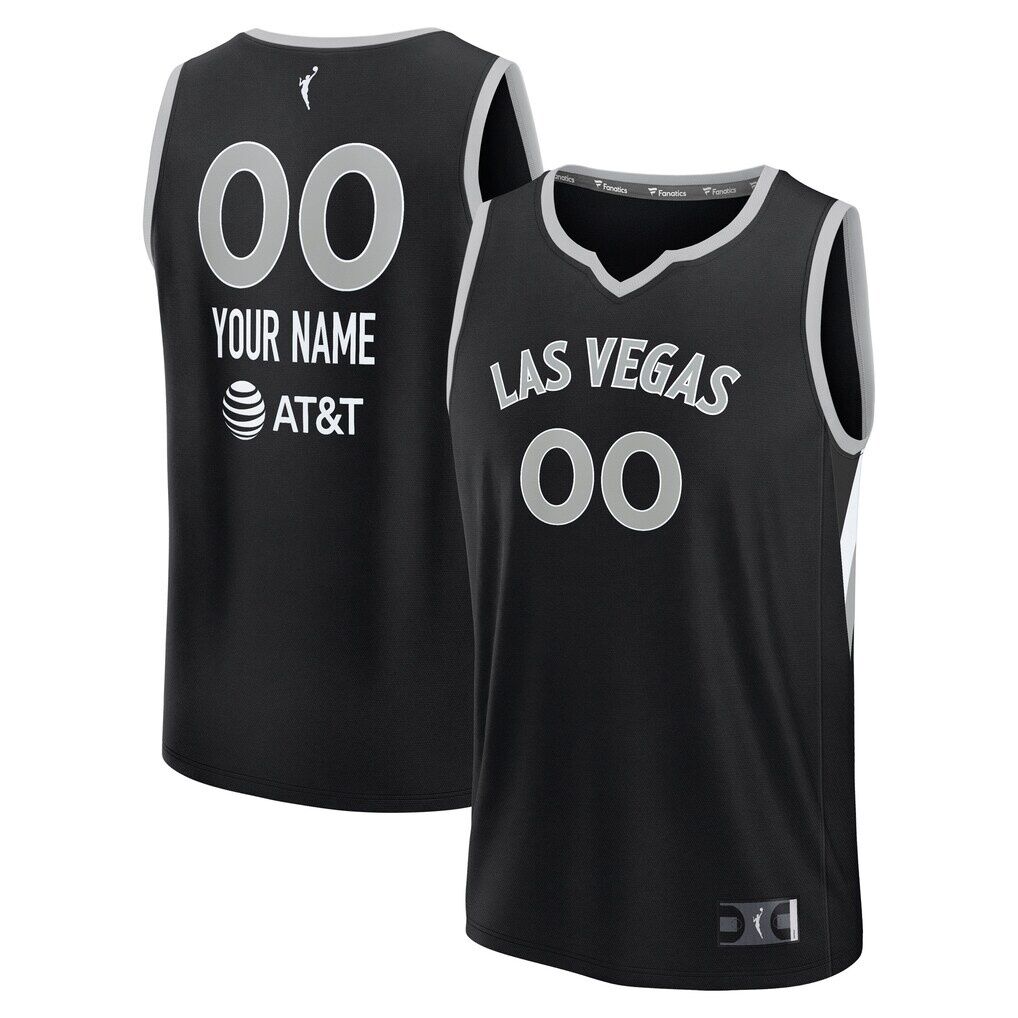 Las Vegas Aces Fashion7 Youth Explorer Edition Fast Break Replica Custom Jersey