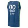Minnesota Lynx Fashion7 Youth Explorer Edition Fast Break Replica Custom Jersey - Navy - Detail View