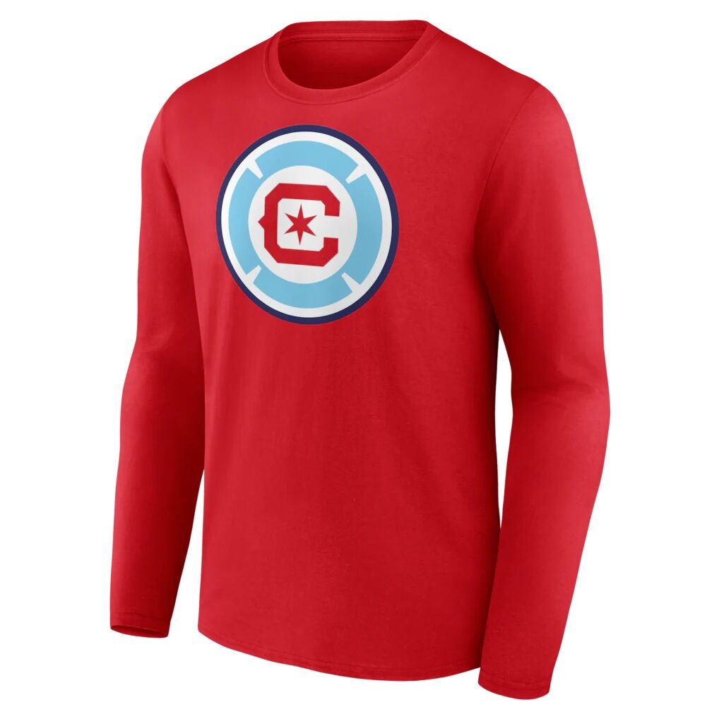 Chicago Fire Authentic Stack Personalized Any Name & Number Long Sleeve T-Shirt