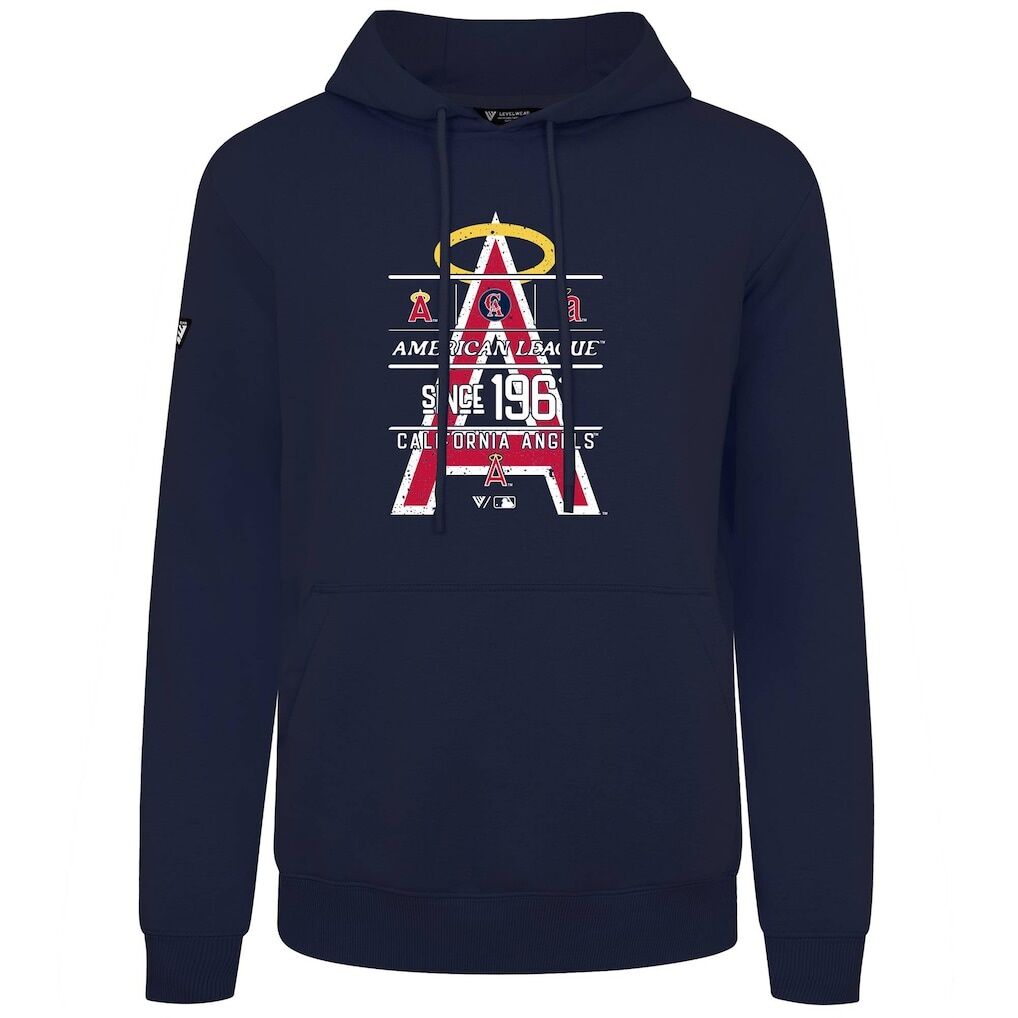 Los Angeles Angels Levelwear Distressed Podium Acumen Pullover Hoodie