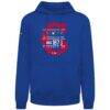 Chicago Cubs Levelwear Distressed Podium Acumen Pullover Hoodie - - Side View