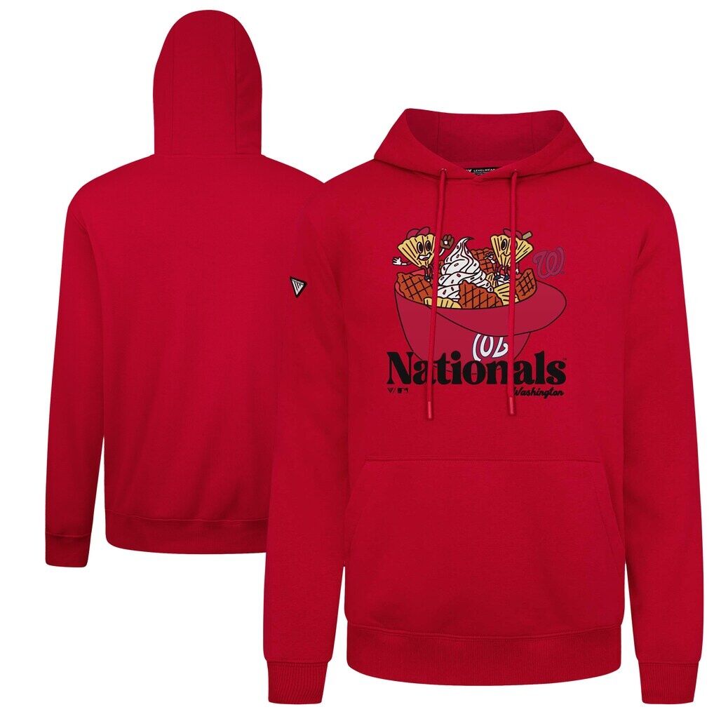 Washington Nationals Levelwear Podium Ballpark Food Pullover Hoodie