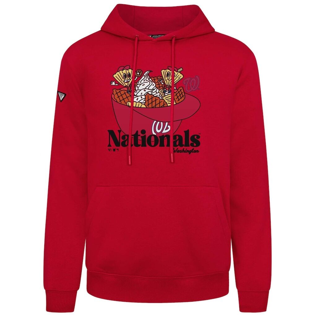 Washington Nationals Levelwear Podium Ballpark Food Pullover Hoodie