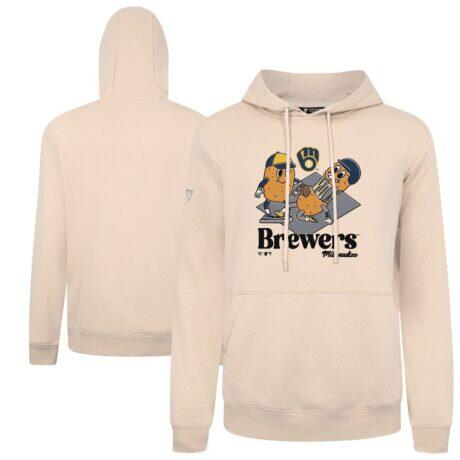 Milwaukee Brewers Levelwear Podium Ballpark Food Pullover Hoodie - - Front View