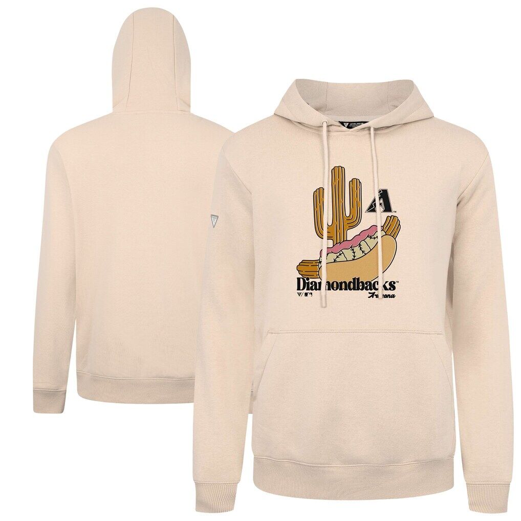 Arizona Diamondbacks Levelwear Podium Ballpark Food Pullover Hoodie - Khaki