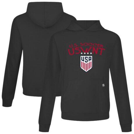 USWNT Levelwear Relay Mission Pullover Hoodie - Black - Front View