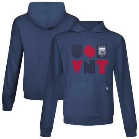 USWNT Levelwear Relay Full On Pullover Hoodie - Navy - Front View
