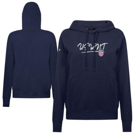 USWNT Levelwear Women's Adorn Express Pullover Hoodie - Navy - Front View