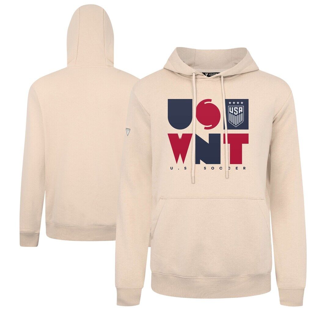 USWNT Levelwear Podium Full On Pullover Hoodie - Khaki