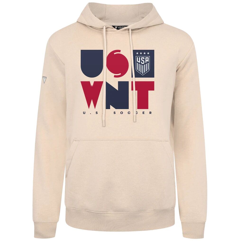 USWNT Levelwear Podium Full On Pullover Hoodie - Khaki
