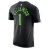 Zion Williamson New Orleans Pelicans Nike Unisex 2025/26 City Edition Name & Number T-Shirt - Black - Detail View