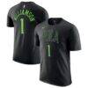 Zion Williamson New Orleans Pelicans Nike Unisex 2025/26 City Edition Name & Number T-Shirt - Black - Front View