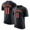 Jalen Brunson New York Knicks Jordan Brand Unisex Name & Number T-Shirt - Black - Front View