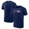 Seattle Seahawks Americana T-Shirt - Navy - Front View